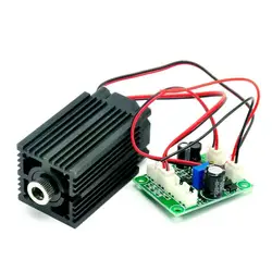 Module de Diode Laser IR infrarouge 980nm 50mw, mise au point de qualité industrielle 33x50mm 12V, lignes à points croisées avec pilote TTL et ventilateur 