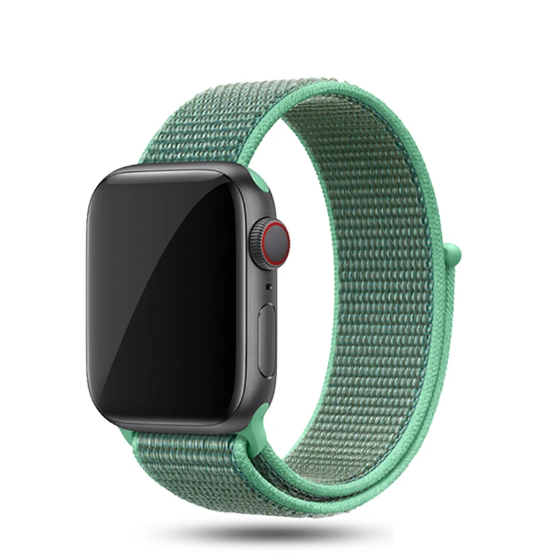 color36 Ремешок для Apple Watch, ремешок для Apple Watch 5, 4, 3, ремешок 44 мм/40 мм, спортивный ремешок Iwatch 5, 42 мм, 38 мм, нейлоновый ремешок для часов Correa Pulseira - Цвет ремешка: color36