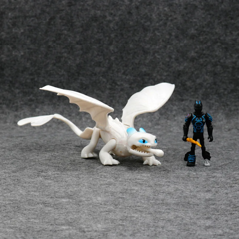 How To Train Your Dragon 3 Toothless Dragon Figures Doll Night Fury Light Fury Action Figure Toys Children Kids Gift