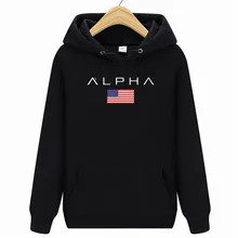 Мужская Высококачественная модная толстовка с буквенным принтом Alpha Industries Мужская/женская осенняя и зимняя новая брендовая Толстовка
