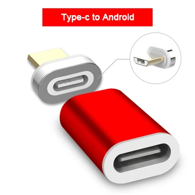 Магнитный адаптер 3A типа C для Micro USB для samsung huawei Xiaomi Магнитный зарядный шнур для передачи данных Быстрая зарядка 3,0 Быстрая зарядка - Цвет: Type C to Micro USB