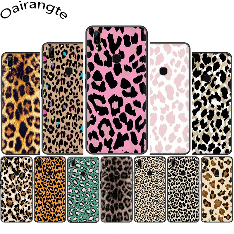

Fashion Tiger Leopard Silicone phone case for VIVO Y53 Y55 Y81 V5 V7 V9 V11 V15 Pro Y17 Y69 Y71 Y91 Y93 Y66 X9