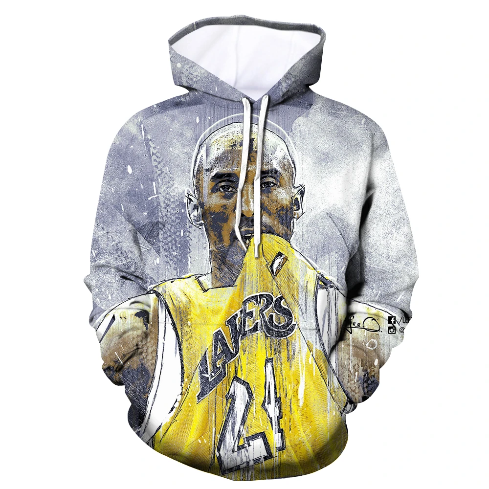 new Fashion Brand clothing hoodies Outerwear All-Star players Kobe Bryant 3d print Sweatshirt casual hip hop streetwear