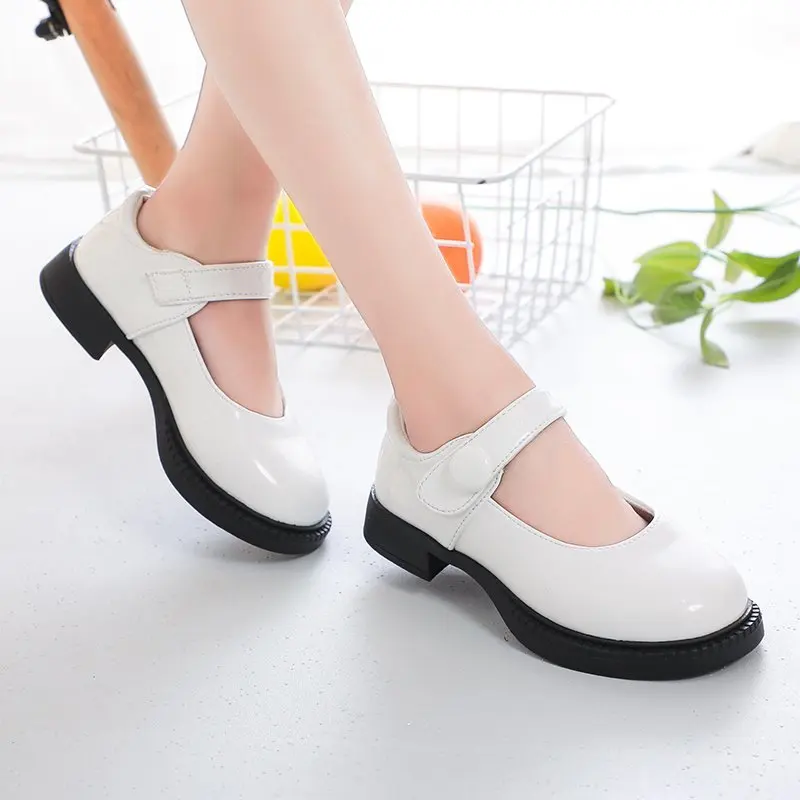 Chaussures à Lanières En Cuir Verni Pour Fille M&S - Taille UK 10 (enfant) - Occasion Fête