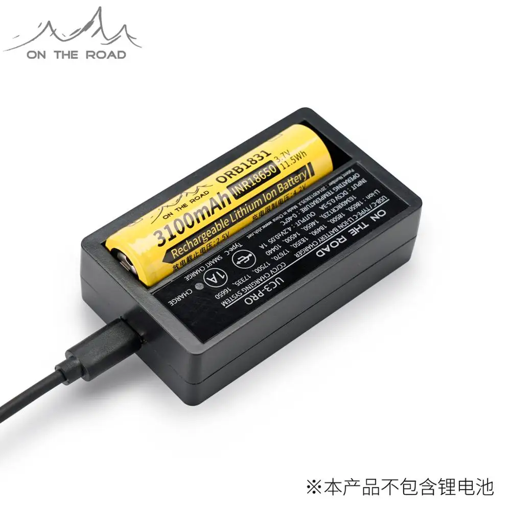 На дороге UC3 PRO USB зарядка и USB-C Зарядное устройство 18650/18350/16340 литиевая батарея универсальное Зарядное устройство