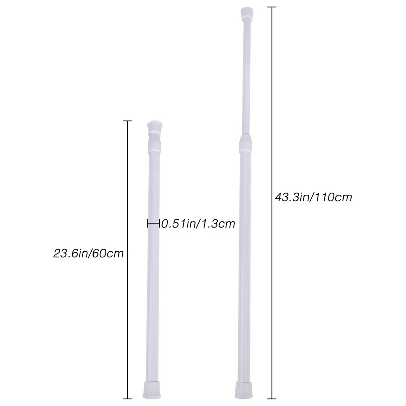 Dozzlor многофункциональная телескопическая штанга для занавесок из высокоуглеродистой стали, стойка для бытовой ванной комнаты, спальни, кухни, аксессуары