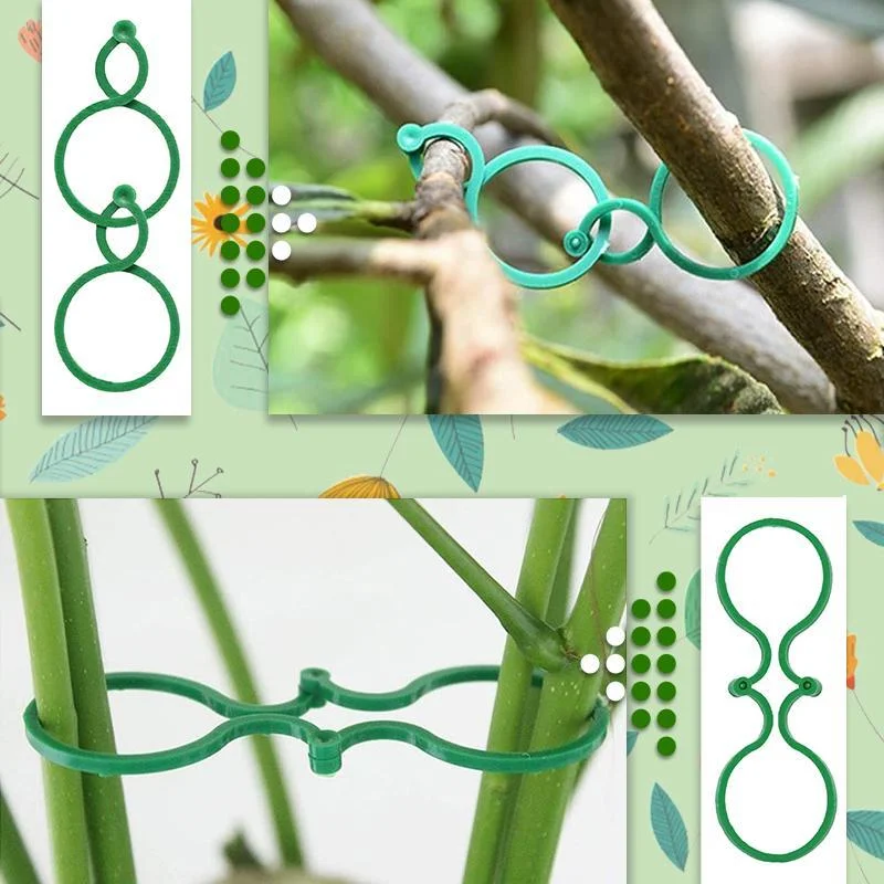 20-50-100PCS-Garden-Plant-Twist-Clip-Ties-Support-Multi-Use-Flowery-Branch-Stalk-Tomato-Fixing.jpg 20/50/100 db Kerti Növényi Csavarkötések Támogassa A Többcélú Virágos Ág Szárát Paradicsom Rögzítő Tartozékait - Image 6