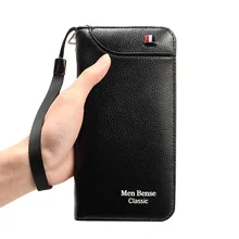 

Men's wallet Long WalletS Men Zipper Multi Card Holder Large Capacity Men's Clutch Bags Fashion Casual Long Wallet Business 590