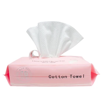 

60PcsHigh Quality Disposable Face Towel Cotton Pad Makeup Clean Flexible Flexible Matte Towel Wet and Dry Makeup Cleansing Towel