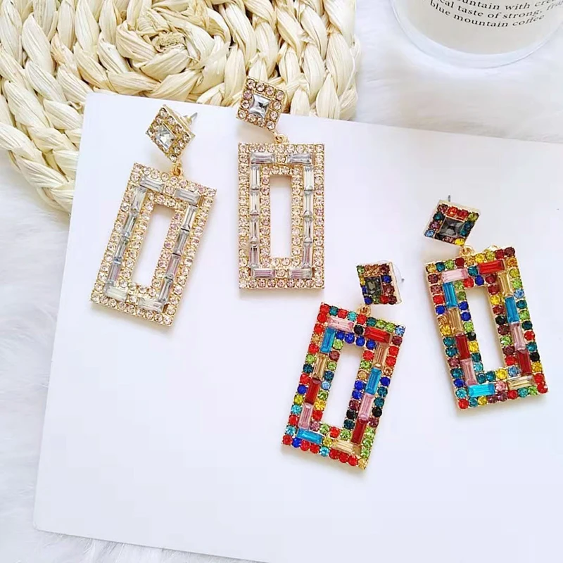 Ztech новые смешанные/белые стразы модные серьги женские ювелирные изделия