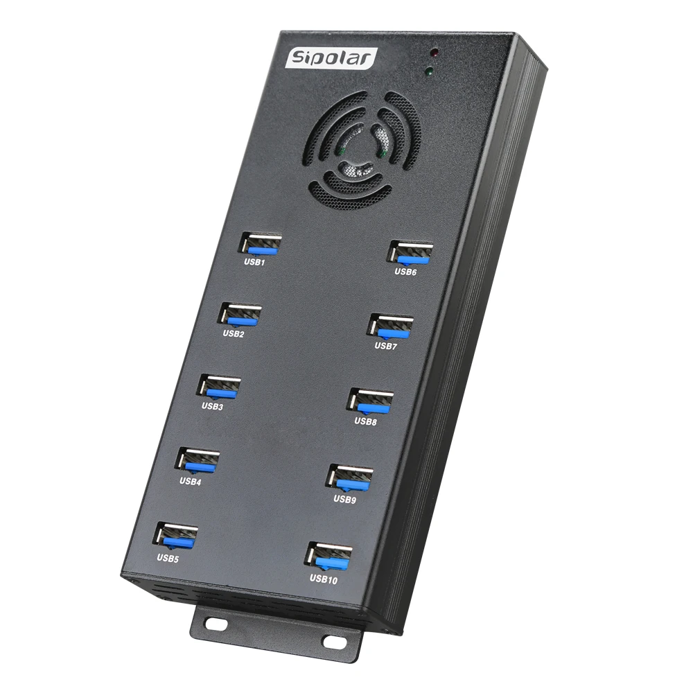 Sipolar 10 порт USB 3,0 5 Гбит/с супер скорость передачи данных синхронизации Зарядное устройство концентратор 2.1A Быстрая зарядка для iPhone iPad планшетов bitcoin Шахта
