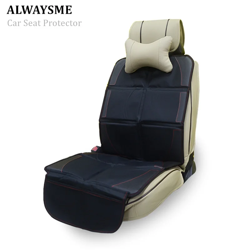 Car-Seat-Protector ALWAYSME with Organizer Pocket-Seat Protective-Mat Anti-Slip Easy-Clean