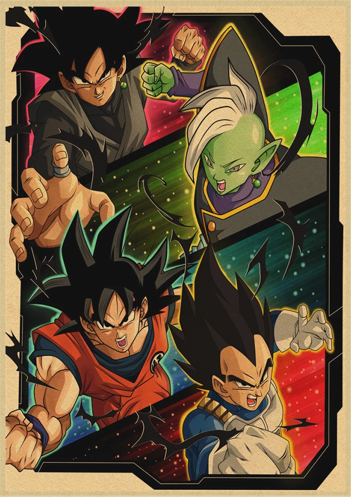 Dragon Ball японского аниме фильм винтажные плакаты хорошего качества печатный плакат на стену в стиле ретро комнаты декоративная живопись дома