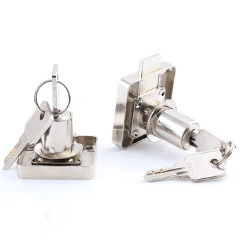 

10pcs 22mm 32mm Copper Drawer Locks with 2 Keys Lock Furniture Hardware Door Cabinet Lock for Office Desk Letter Box Cam Locks