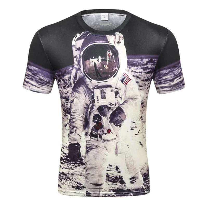 men tee shirt funny cool fashion spaceship 3D printed white camisas mujer slipknot t shirts groot homm D80 | Мужская одежда