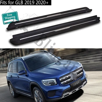 شراءتشغيل المجلس يناسب ل M.ercedes بنز GLB 2019 2020 + الجانب خطوات Nerf بار دواسة سيارة الجانب الدرج قضيب جانبي 2 قطعة