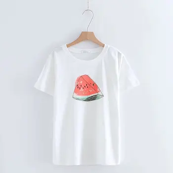 

Tshirt 2018 New Women's Summer O-neck T shirt Cotton T-shirt Female Women T-Shirt Short Sleeve