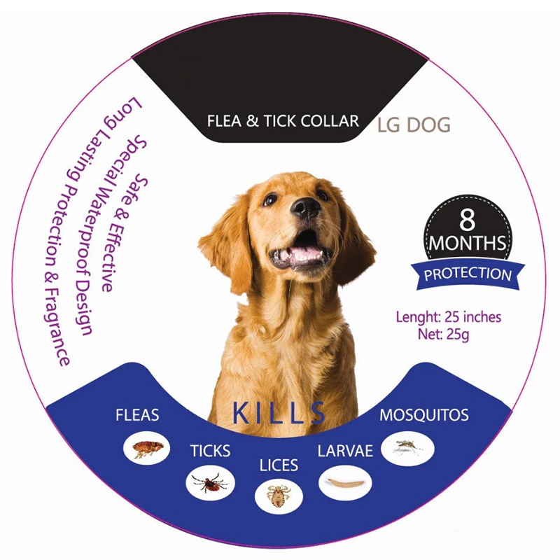 Amazon Hot Selling Mosquito Repellent Dog Collar Natural Insect Repellent Essential Oil Flea Removal Pet Collar