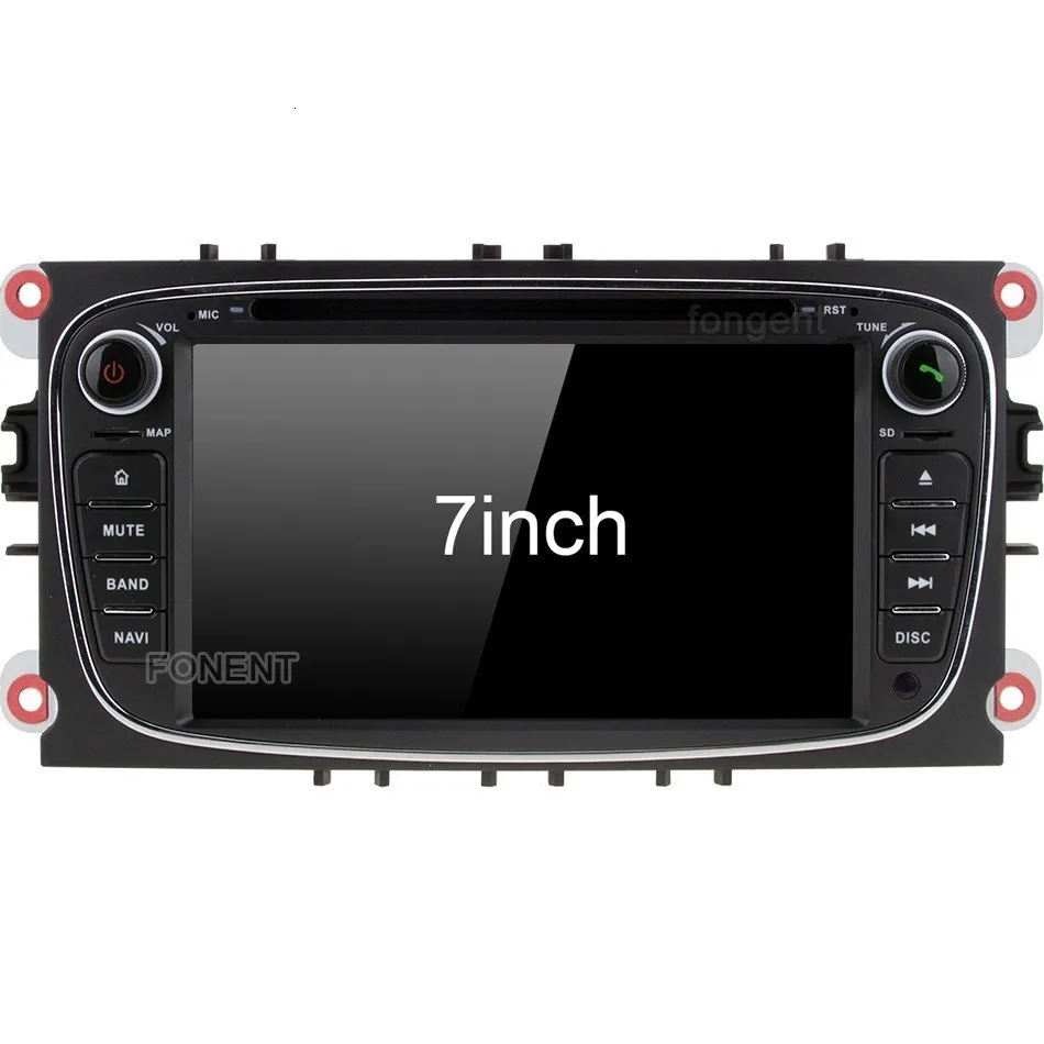 Best For Ford Focus Mondeo Focus C-MAX S-MAX C S Max Kuga Galaxy car 2 din DVD Multimedia Player Radio GPS Stereo  IPS Android Unit 0