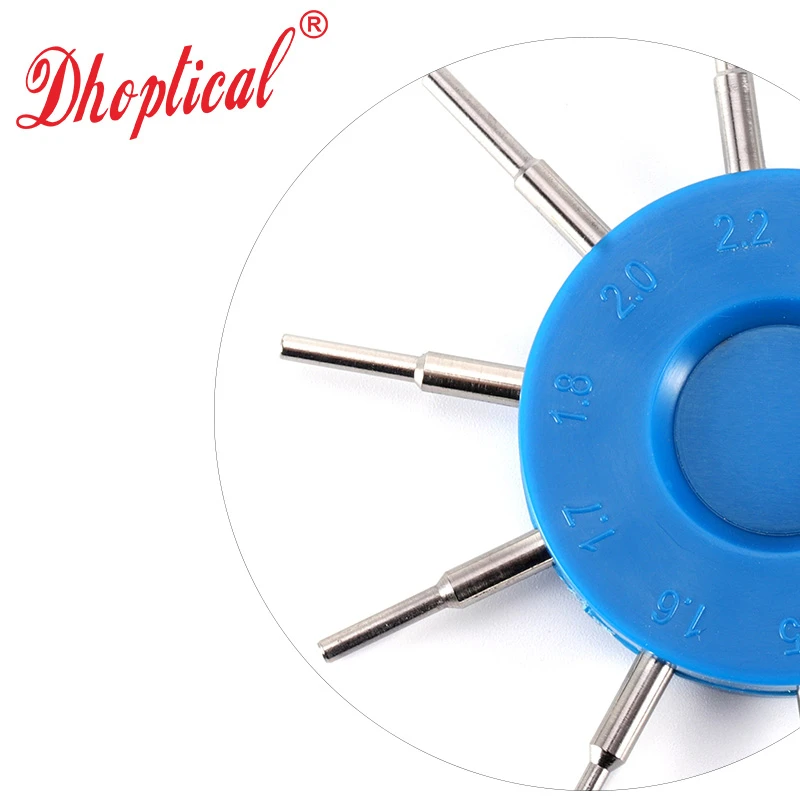 Hole Gauge Measuring Hole Diameter Eyeglasses U-CLIP nut 10 Size tool by dhoptical 6
