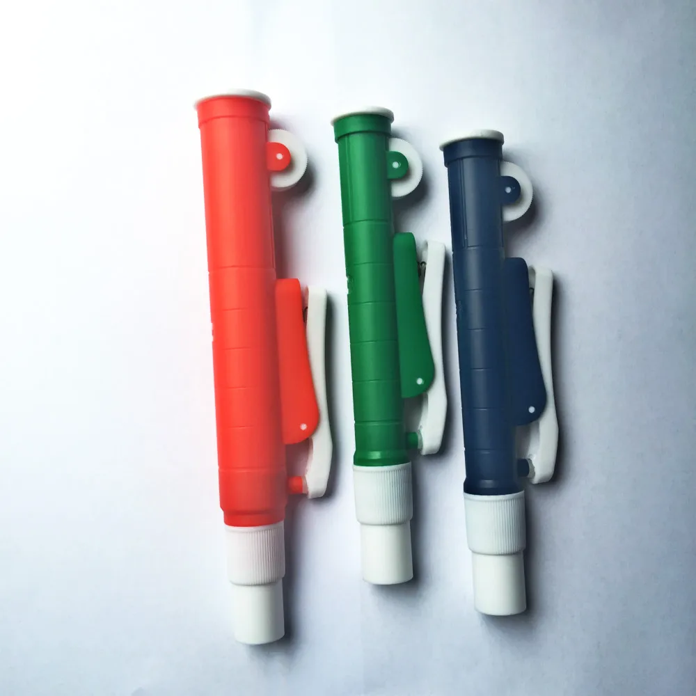 

VOL.2 ml Laboratory medical fast release pipette pump pipettor, pipette pump adapted to pipette use Blue-Single