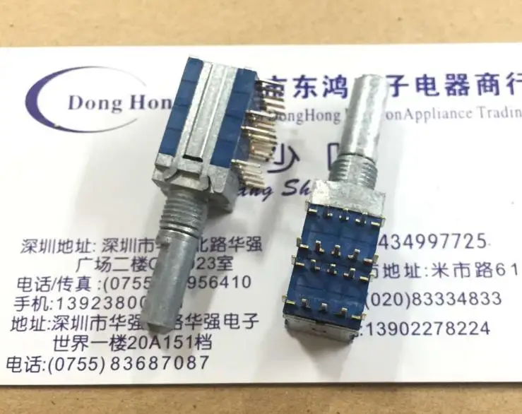 

2PCS/LOT ALPS Alps SRBM band switch, 4 layers, 2 knives, 5 stalls, rotating switch, half shaft length 20MM