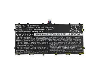 

cameron sino 8000mah battery for GOOGLE Nexus 10 SP3496A8H SP3496A8H(1S2P) for SAMSUNG GT-P8110 GTP8110-HA32ARB SP3496A8H