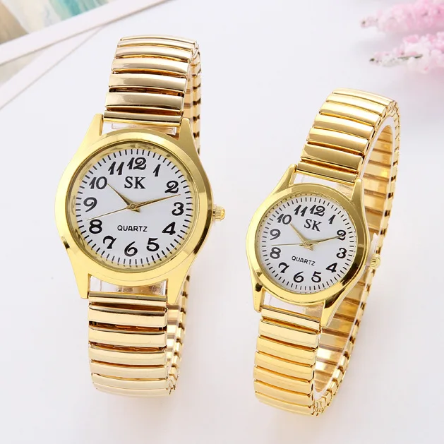 

Hot Sales with Numbers Watch for the Old Spring Belt Steel Belt Watch SK Simple with Numbers Measuring Universal Couple Watch