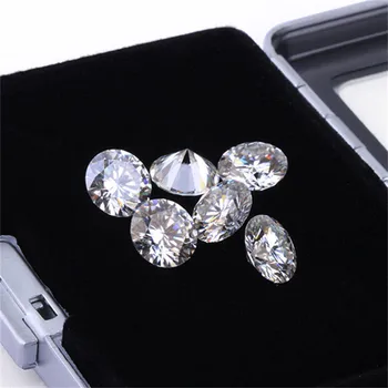 

Sparkling Loose Moissanite Brilliant Cut D GH IJ Color Moissanite Diamond Beads for Jewelry Making Luxury Classic Ring Stone