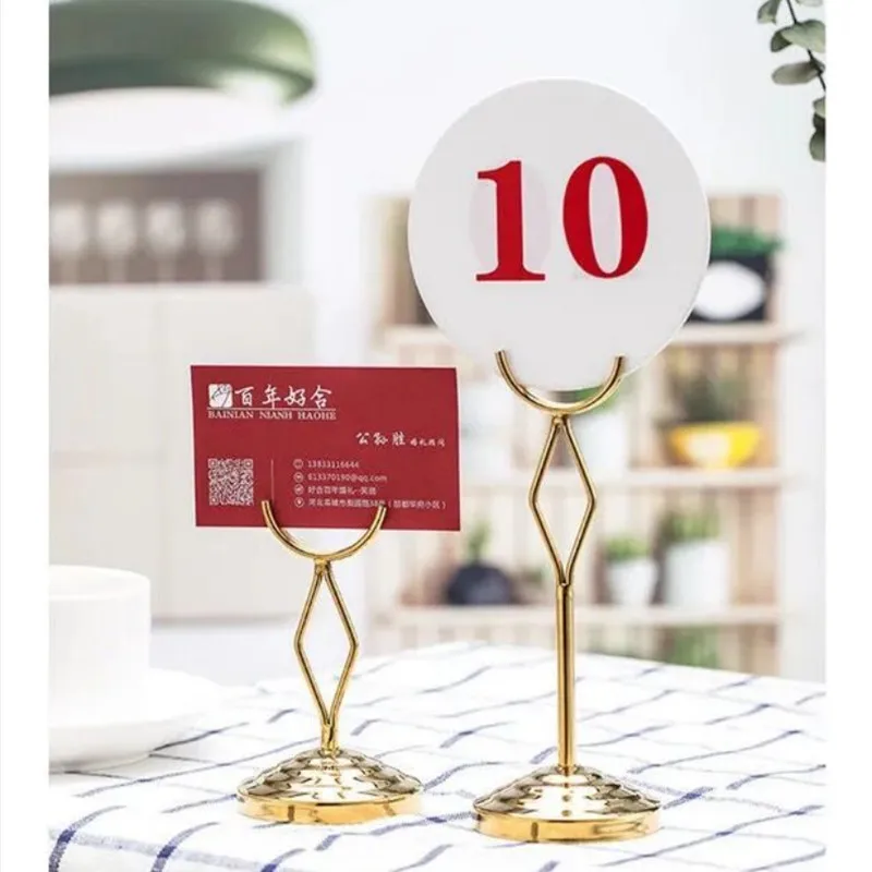 Place Card Holder Table Number Holder Stand Photo Picture Holder Clip Steel Card Holders For Photos Food Signs Memo Notes Holder