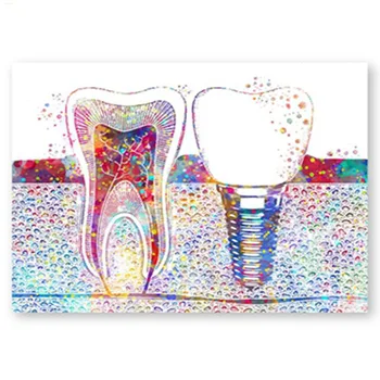 

color Tooth 5d diy diamond painting square round mosaic diamond Embroidery cross stitch dentist gift dental clinic decor G816