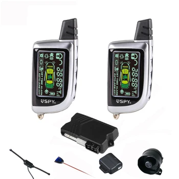 

Spy two way LCD remote control keyless system car alarm security system with engine starter