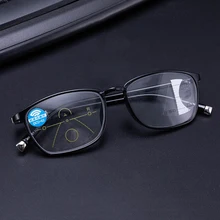 Прогрессивные многофокальные очки для чтения для женщин и мужчин TR90 анти-синий светильник, очки для дальнозоркости, диоптрийные очки от 1,0 до 4,0