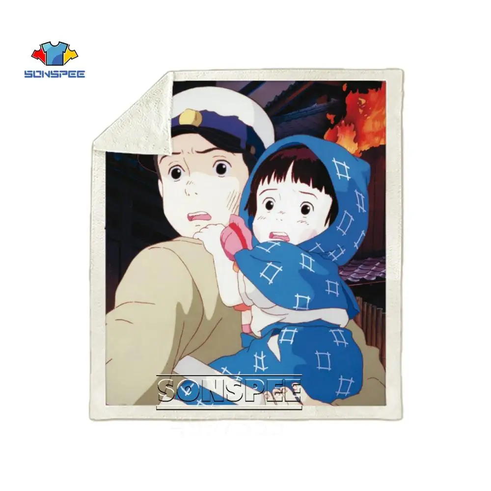 Одеяло SONSPEE THE WIND RISES Totoro Harajuku для детей и взрослых с 3d принтом, покрывало для дивана, стеганое одеяло, сохраняющее тепло, постельные принадлежности, Классическое Одеяло с рисунком аниме