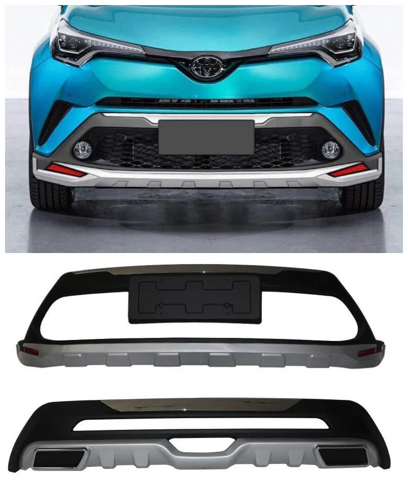 ABS защитная накладка на передний и задний бампер для Toyota C-HR CHR 2016 2017 2018 2019 |