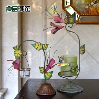 

pastoralism originality iron art retro romance candlelight candle holder decorate Ornaments house and home decoration