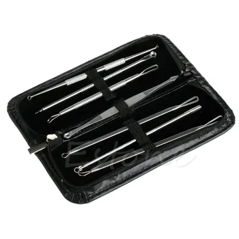 

7Pcs Blackhead Pimple Blemish Comedone Acne Extractor Remover Tool Set Kit New
