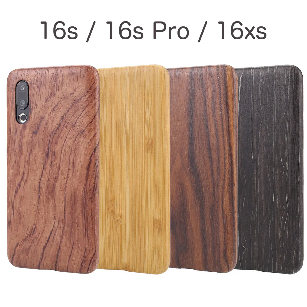 Чехол для телефона из натурального дерева для meizu 16s Pro 16XS чехол-накладка из черного ледяного дерева, гранатового дерева, грецкого ореха, розового дерева, бамбука