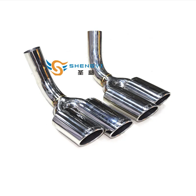 

four out Car Rear Stainless Steel Exhaust Muffler Tips with AMG Logo fit Benz G Class G500, G550 upgrade G63 in 2015-2016