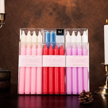 

4pcs Nordic Long Rod Beeswax Candle Christmas Honeycomb Handmade Candles for Wedding Table Dinner Home Decor Party Supplie DA60L