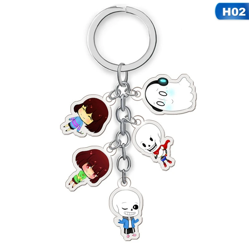 Игра Undertale брелок акриловый мультяшный рисунок автомобильный брелок держатель брелок лучший друг Выпускной подарок на Рождество