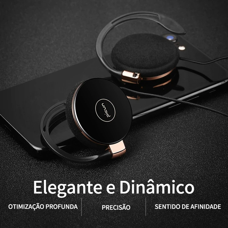Picun L1 Stereo Hi Fi Ear Hook Music Headphones Fashion Mp3 Player Mobile Telephone