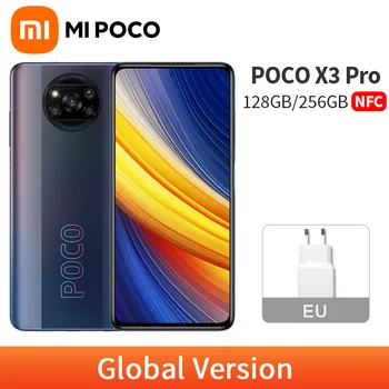 POCO X3 Pro-teléfono inteligente versión Global, smartphone con NFC, 6GB, 128GB/8GB, 256GB, Snapdragon 860, frecuencia de actualización de 120Hz, 5160mAh, carga de 33W, cámara cuádruple