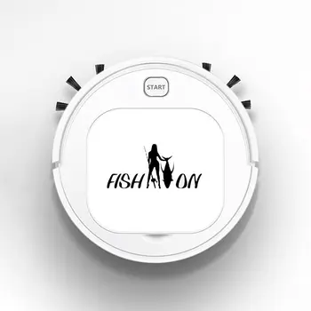 

1800Pa Robot Vacuum Cleaner Multifunctional Smart Floor Sweeper 3-In-1 Auto Rechargeable Dry Wet for Home Fish On Girl Fishing