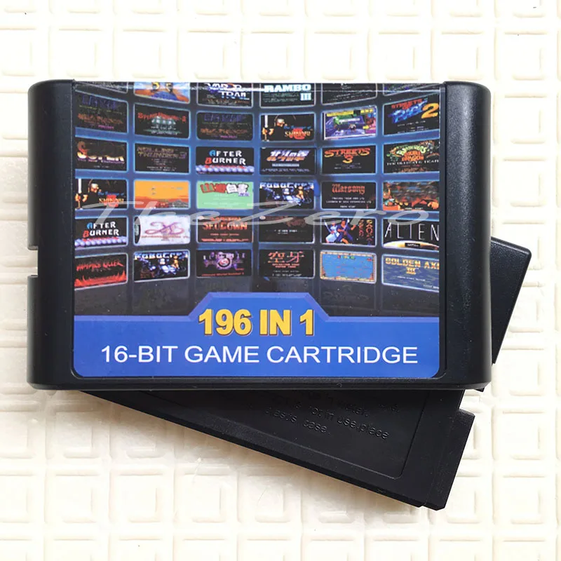 Multiple Game Cartridge 196 in 1 Game Card for 16 bit Sega Mega Drive
