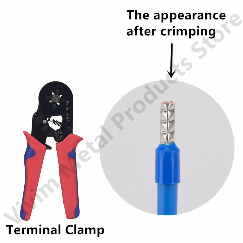 100pcs/Pack E1508 Insulated Ferrules Terminal Block Cord End Wire 16AWG Connector Electrical Crimp Terminator 1.5mm²