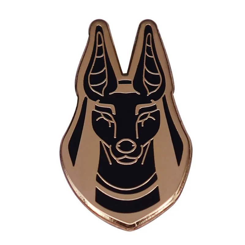Mysterious God Anubis Enamel Pin dog head Brooch Acient Egypt Creature Badge sphinx mystery Accessory | Украшения и аксессуары