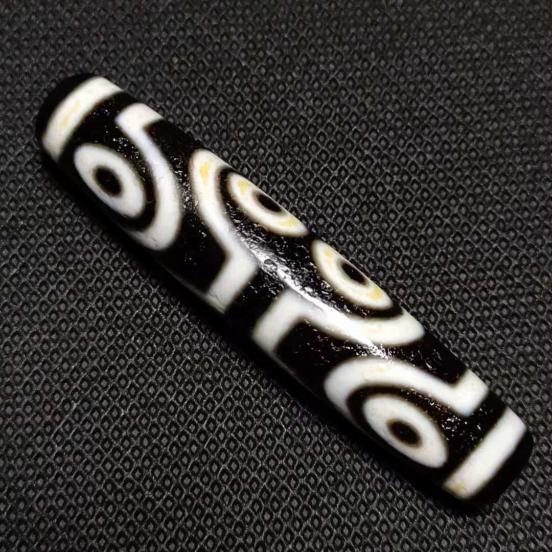 

072503 Тибетский чистый 8 глаза DZI 14,5*67,8 мм, слой оксида, бусины из агата, мужские и мужские амулеты, ювелирные изделия «сделай сам», бесплатная доставка