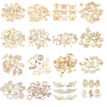 

Mixed leaf/animal/butterfly chips Wooden Cutouts Craft Embellishments Scrapbooking Wood Art Wedding Decoration mt2520