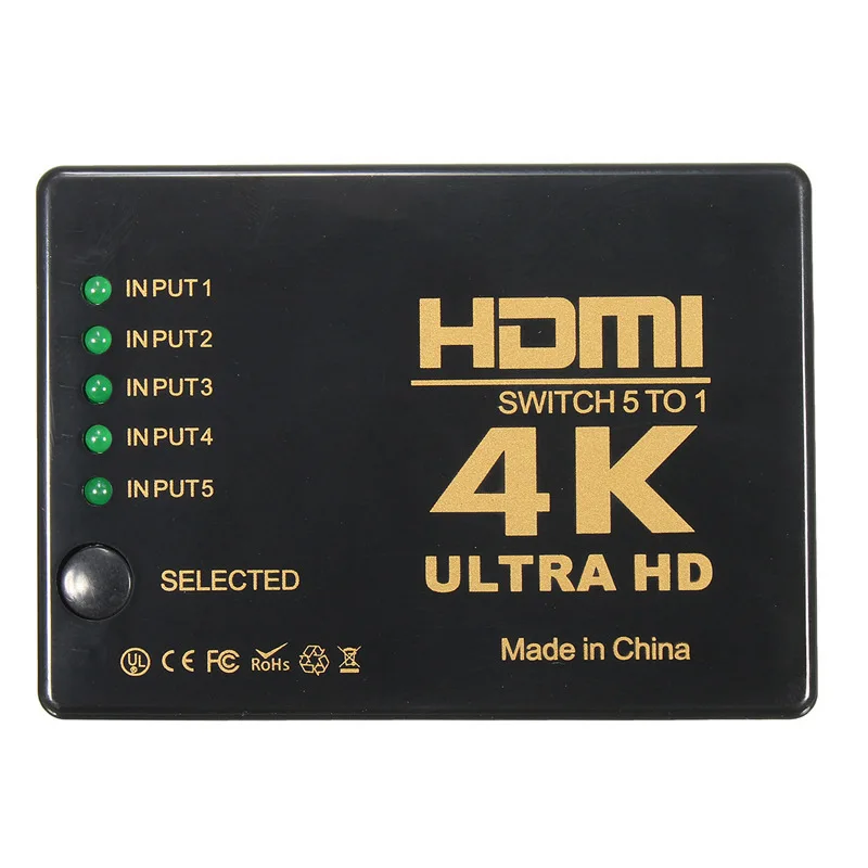 Распределитель HDMI 3/2 в 1 коммутатор 2 три/два в 4 K Ультра-чистый пульт дистанционного управления сплит-экран ТВ